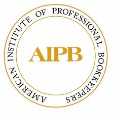 A logo of the american institute of professional bookkeepers.